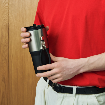 Термокружка вакуумная Авеню (Avenue), черная