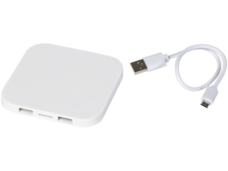 Беспроводное зарядное устройство-хаб Ozone, белый Беспроводное зарядное устройство-хаб Ozone, белый