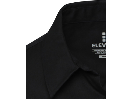 Citrine женская рубашка из твила - сплошной черный