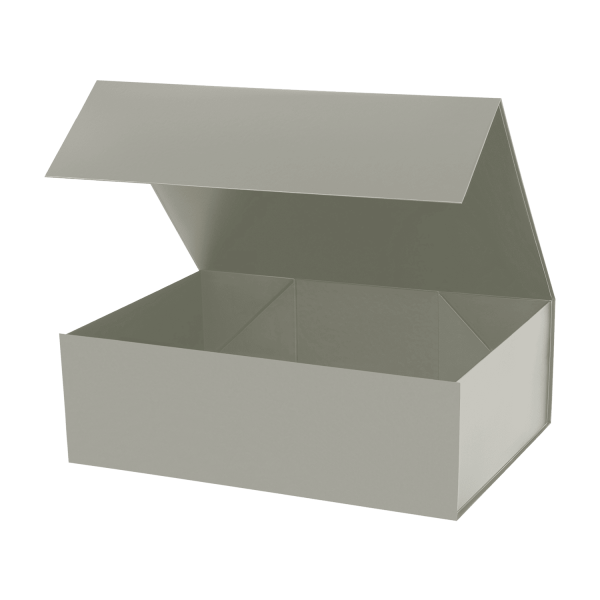 Подарочная коробка-трансформер средняя, серая
