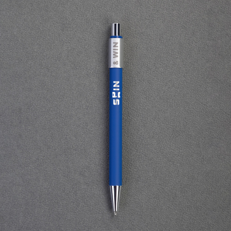 Ручка шариковая "Spin" с 6ти-гранным спиннером, покрытие soft touch