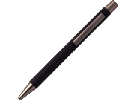 Ручка металлическая шариковая FAMILY MARSEL, soft touch (Чёрный)