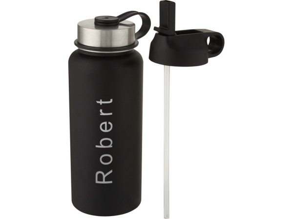 Бутылка спортивная Supra с вакуумной изоляцией и 2 крышками