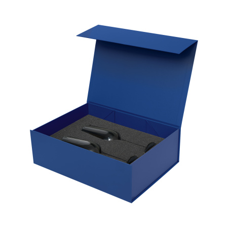 Подарочный набор 2 бокала для шампанского Тоскана (Toscana) в синей коробке