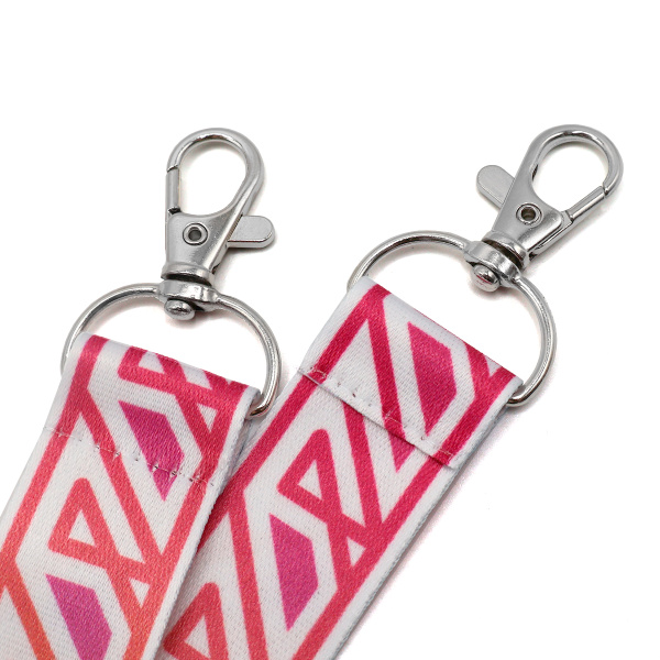 Ланъярд полноцветный Эл с двумя карабинами, 25 мм