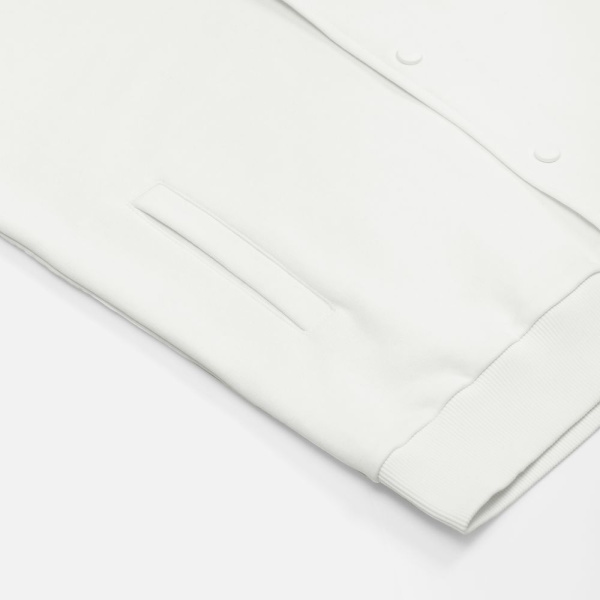 Бомбер унисекс Nuppu, молочно-белый, размер S