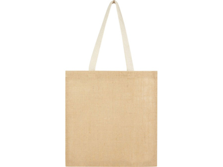Эко-сумка Juta 7 л из джута плотностью 300 г/м2, белый