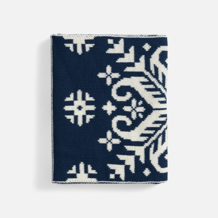 Шарф Wintertude M, синий с белым