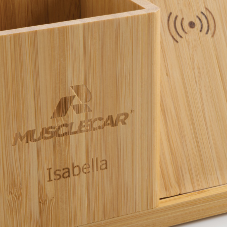 Беспроводная бамбуковая док-станция Calgary, 10 Вт Беспроводная бамбуковая док-станция Calgary, 10 Вт