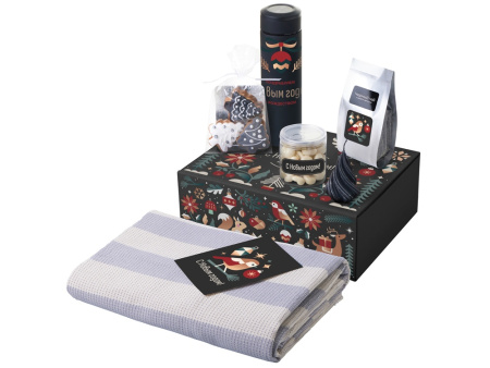 Подарочный набор Re:Warm с пледом, термосом и свечой