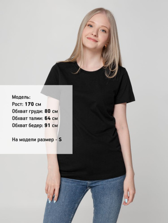 Футболка женская T-bolka Lady, черная, размер 3XL