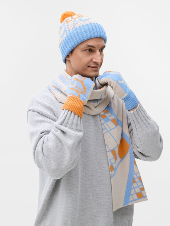 Варежки на заказ Mani, полушерсть, размер XL