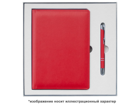 Ежедневник Flexy Stone Ostende А5, красный, недатированный, в гибкой обложке