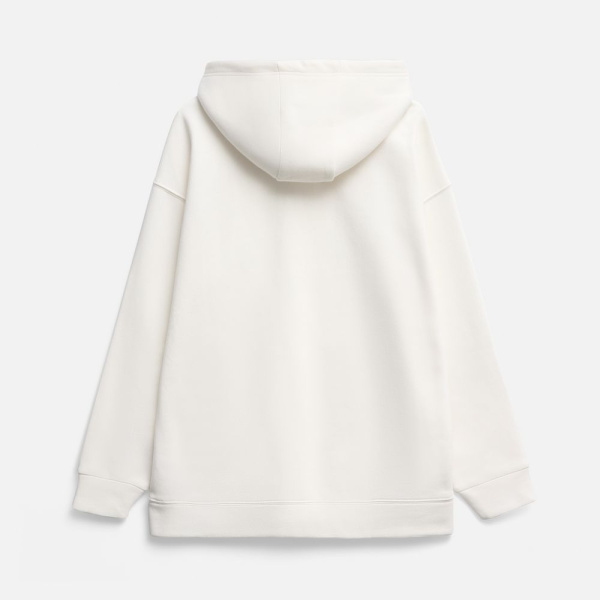 Худи оверсайз унисекс Snuggie, молочно-белое, размер XS/S