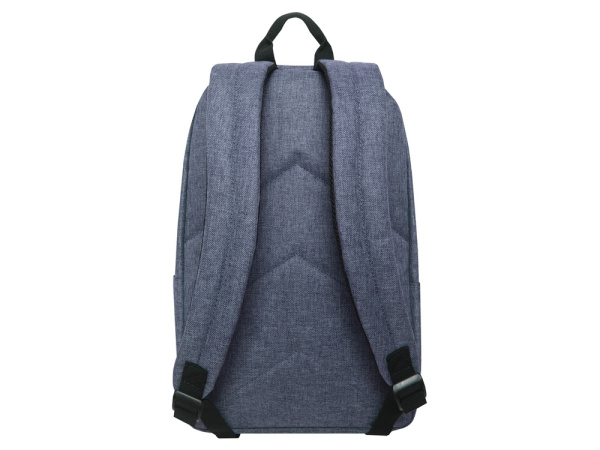 Рюкзак TORBER ГРАФФИТИ, серый с карманом черного цвета, полиэстер меланж, 42 х 29 x 19 см