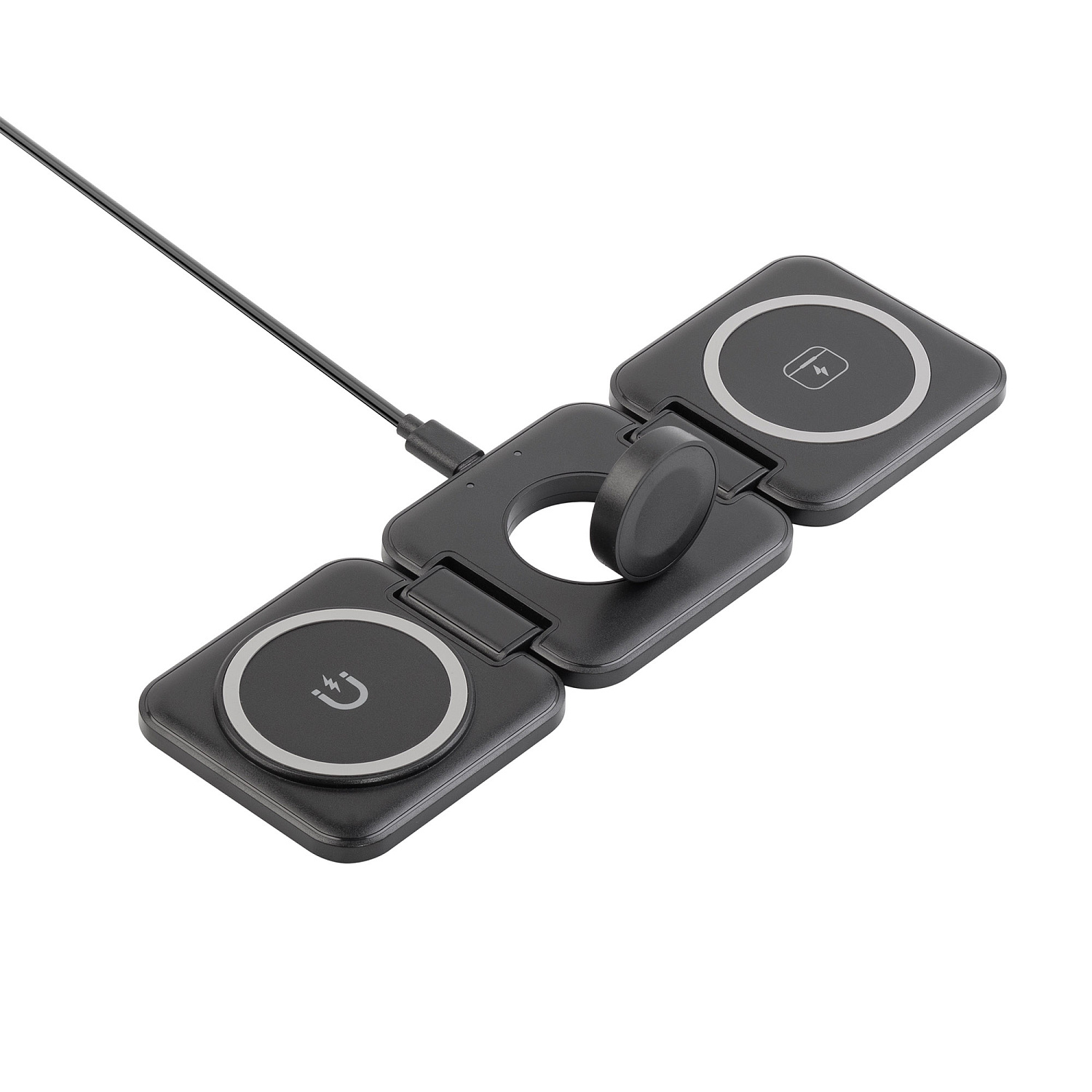 Складная беспроводная (15W) зарядная станция "Flip" с MagSafe Складная беспроводная (15W) зарядная станция "Flip" с MagSafe