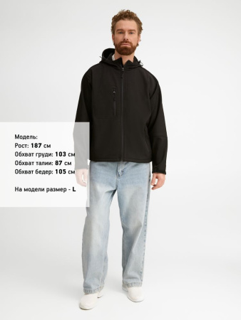 Куртка мужская с капюшоном Replay Men 340 черная, размер 3XL