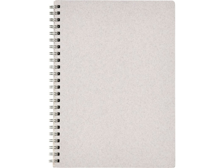 Блокнот Bianco формата A5 на гребне, белый