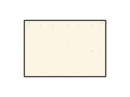 Еженедельник недатированный А4 Profy, коричневый