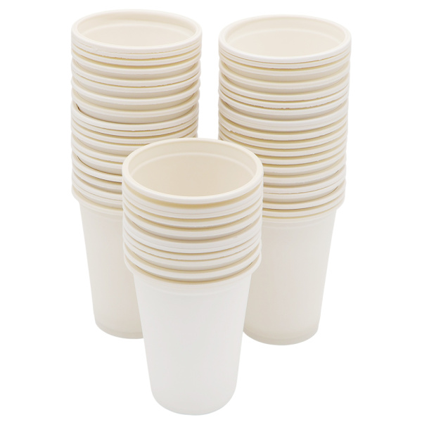 Набор 50 шт стаканов из кукурузного крахмала, 260 мл