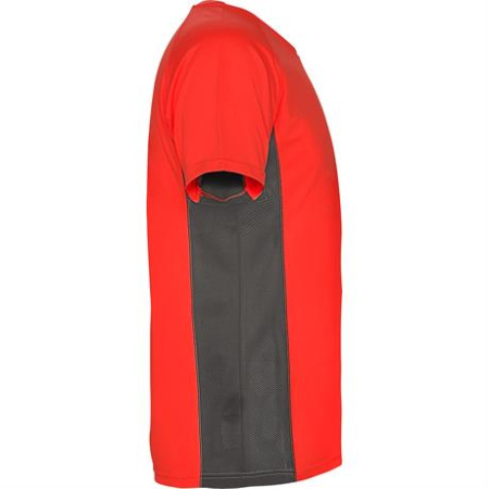 Спортивная футболка SHANGHAI мужская, КРАСНЫЙ/ТЕМНЫЙ ГРАФИТ S