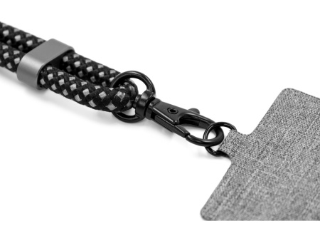 Ремешок-держатель для телефона с зарядным кабелем USB-C - USB-C Lany Wristband Charge Eco, серый