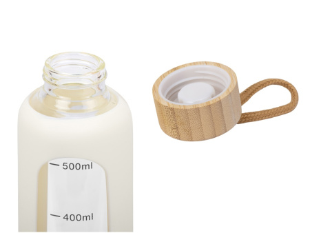 Бутылка из боросиликатного стекла Hangy, 550 мл, офвайт