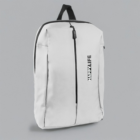 Рюкзак водостойкий "Go", белый, 41 х 29 х15,5 см, 100% полиуретан