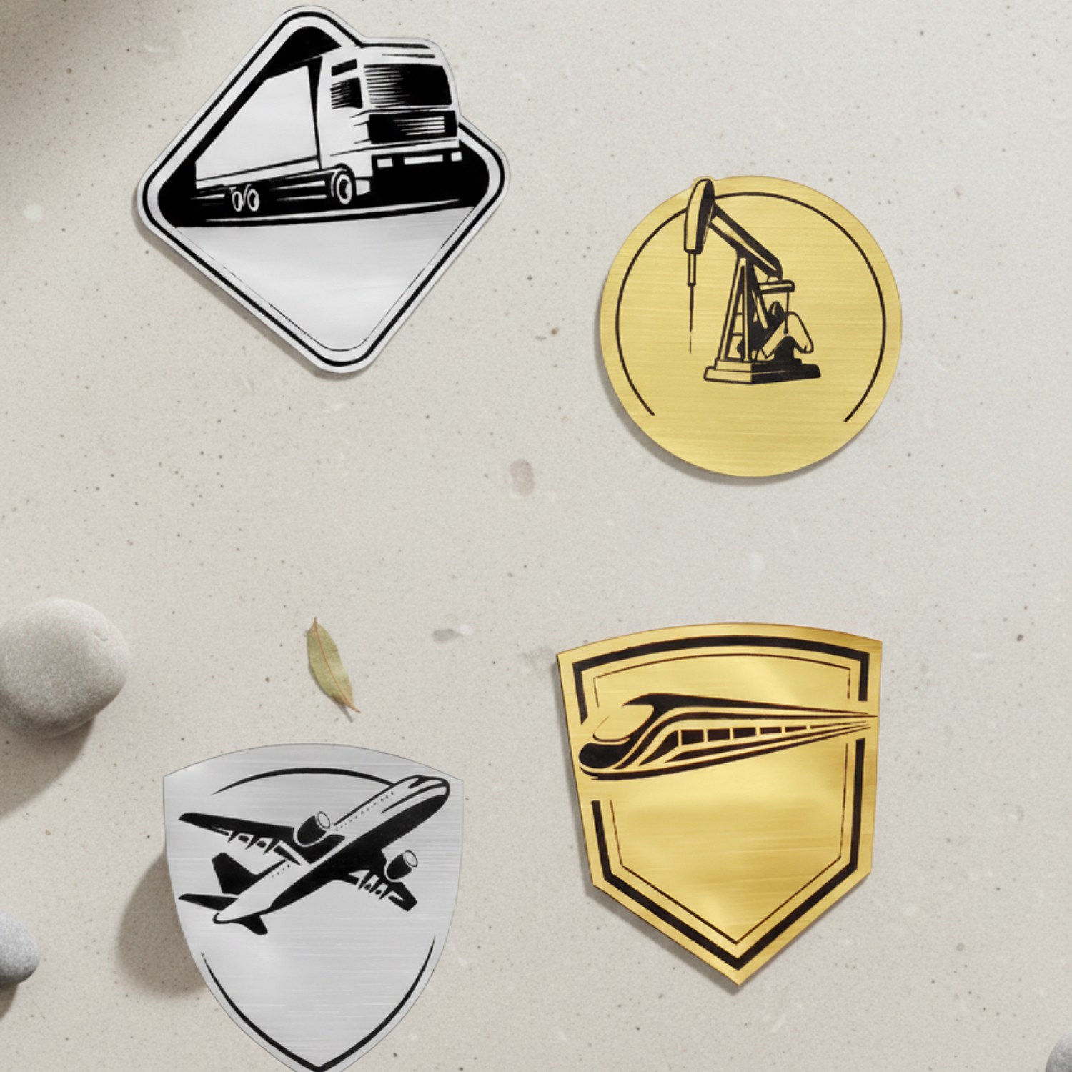 Шильд-наклейка фура, золото