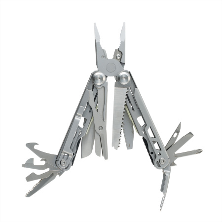 Мультитул Stinger, 110 х 22 мм, 22 функции, сталь, серебристый, в картонной коробке, в комплекте нейлоновый чехол