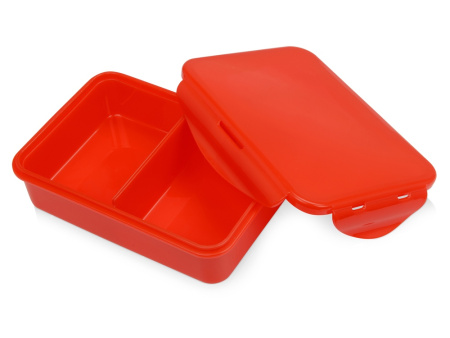 Герметичный ланч-бокс Foody с двумя секциями, 650мл, красный