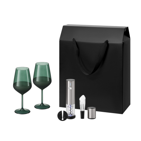 Подарочный набор Эмеральд (Emerald), Винтаро (Vintaro) (2 бокала + набор для вина)