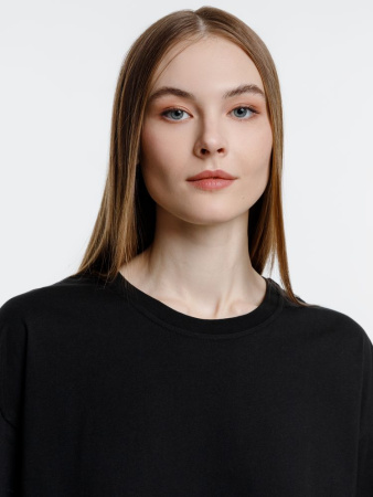 Футболка оверсайз унисекс Base Space, черная, размер XL/XXL