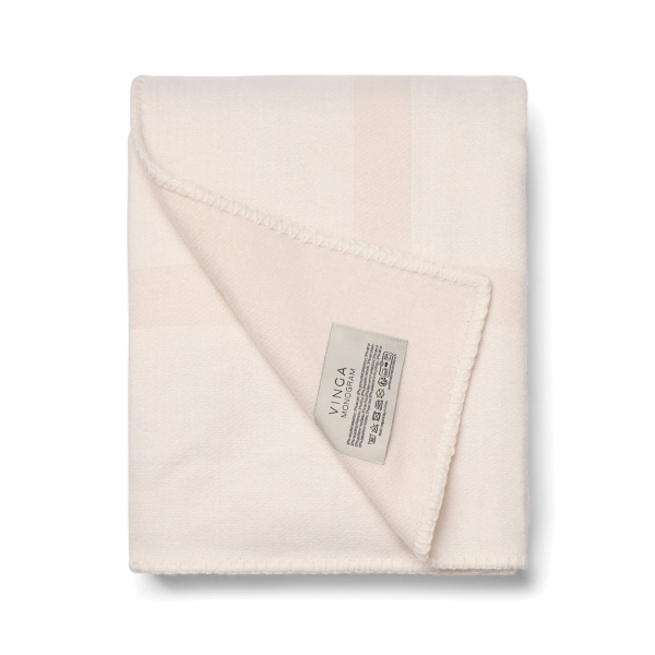 Плед VINGA Monogram из переработанного полиэстера GRS, 170x130 см