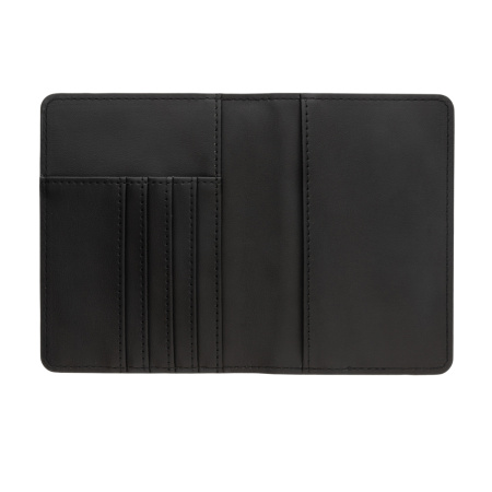 Обложка на паспорт с багажной биркой Swiss Peak из переработанного полиуретана GRS Обложка на паспорт с багажной биркой Swiss Peak из переработанного полиуретана GRS