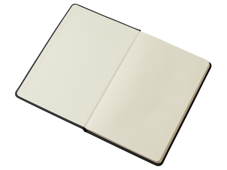 Блокнот в твердой обложке A5 Виспи в клетку, черный