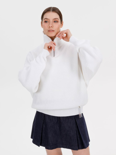 Джемпер Siluetti Birne, молочно-белый, размер S/M