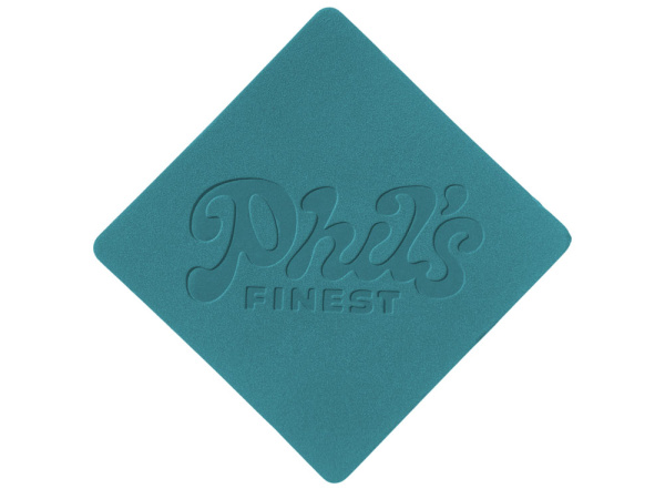 ПАТЧ РОМБ nubuk (голубой) 7,6 х 7,6 см