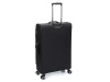 Чемодан TORBER НЕРО, чёрный, переработанный ПЭТ, 48 х 28 х 79 см, 90 л