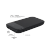 Внешний аккумулятор Bplanner Power 3 ST, софт-тач, 10000 mAh (Черный)