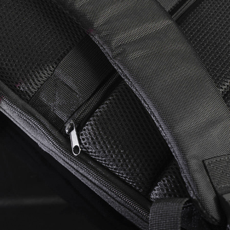 Расширяющийся  водостойкий рюкзак "Slim", чёрный, 45х30х6 см, ткань верха: 100% полиэстер 1680 D