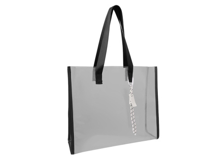 Брелок-веревочка на карабине Trinket, черно-белый