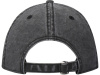 Графтон 6-панельная промытая кепка, черный