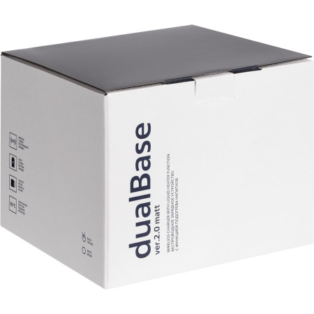 Кружка с подогревом и беспроводной зарядкой dualBase ver. 2.0 Matt, белая Кружка с подогревом и беспроводной зарядкой dualBase ver. 2.0 Matt, белая
