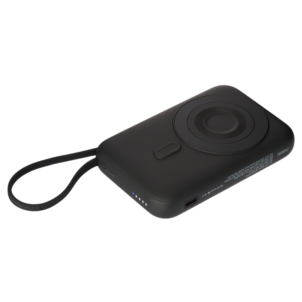 Внешний аккумулятор Комбо (Combo) 4-в-1 10000mAh с функцией беспроводной зарядки 15W, черный