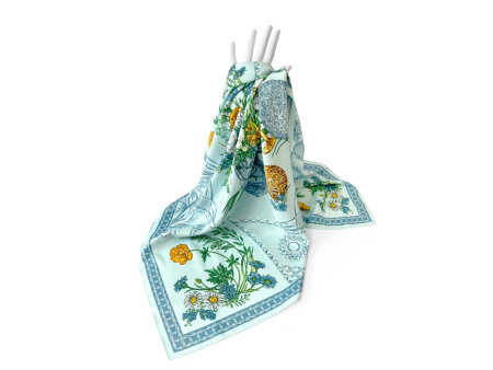 Платок Мелодия хрусталя, голубой