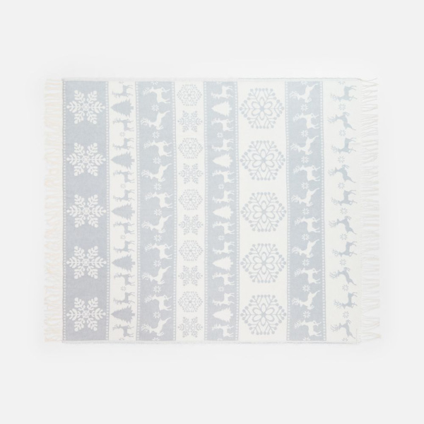 Плед «Скандинавия», серый