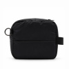 Несессер Superbag Bubble, стёганый, на молнии, с креплением на кольцо-карабин (черный)
