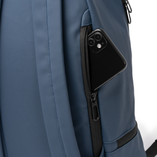 Рюкзак из искусственной кожи DERICK, морской синий