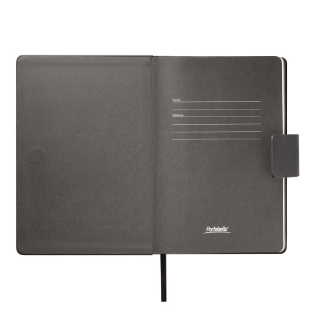 Ежедневник Риц (Ritz) недатированный, черный, твердая обложка